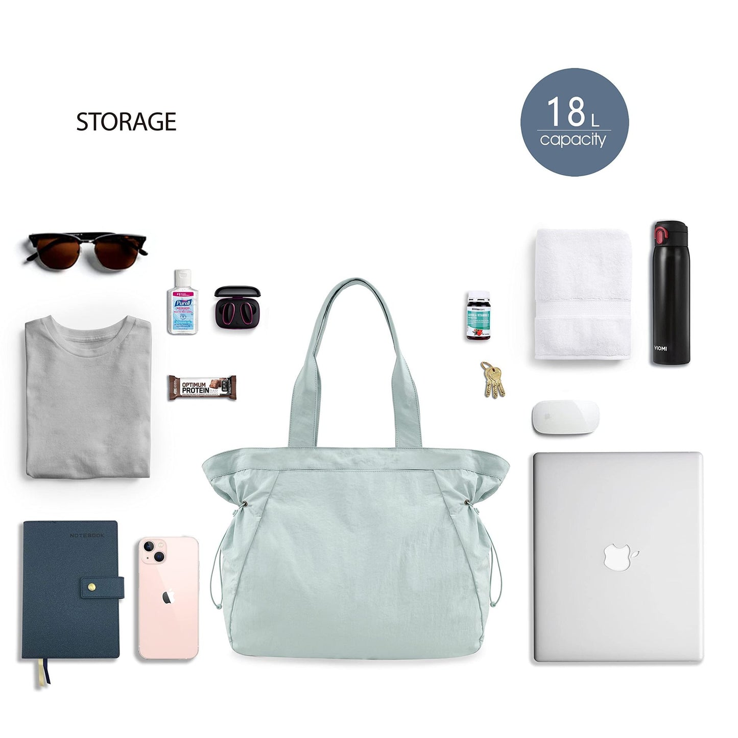 Popular LULU handbag tote bag 18L waterproof yoga casual sports shoulder bag