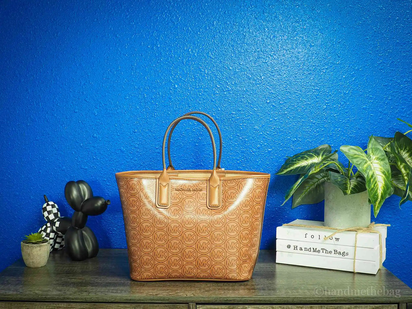 Michael Kors Jodie Small Luggage Recycled Polyester Tote