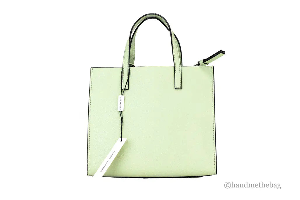 Marc Jacobs Mini Grind Mint Green Pebbled Leather Tote