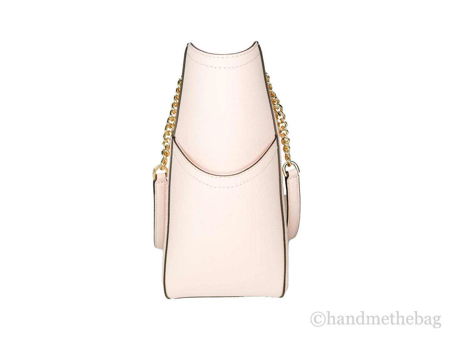 Michael Kors Jet Set Large Powder Blush X Cross Chain Shoulder Tote Handbag