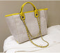 Wholesale New Bucket Bag Women Large Capacity Canvas Shoulder Chain Tote Bag