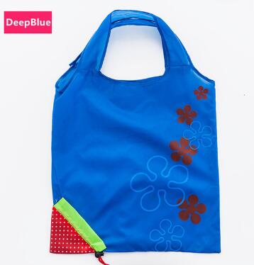 Environmental storage bag Handbag Strawberry Foldable Shopping Bags Reusable Folding Grocery Nylon eco tote Bag