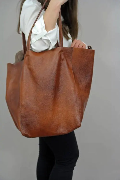 Leather Hand Tote Bags