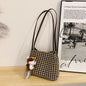 Houndstooth Bag Large Capacity Ladies Shoulder Bag New Trendy Fashion Summer Casual Commuter Tote Bag