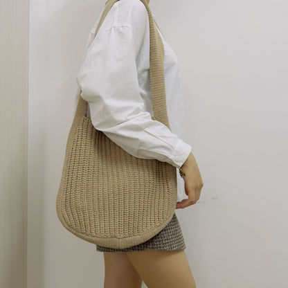 New Bag Messenger Bag Knitted Bag Large Capacity Tote Bag Shoulder Bag For Women