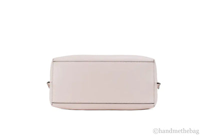 Michael Kors Emilia Large East West Powder Blush Pebbled Leather Bucket Tote Handbag