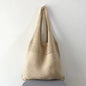 New Korean Ins Knitted Bag Fashion Retro Bag Shoulder Bag Handbag Large Capacity Tote Bag Fashion