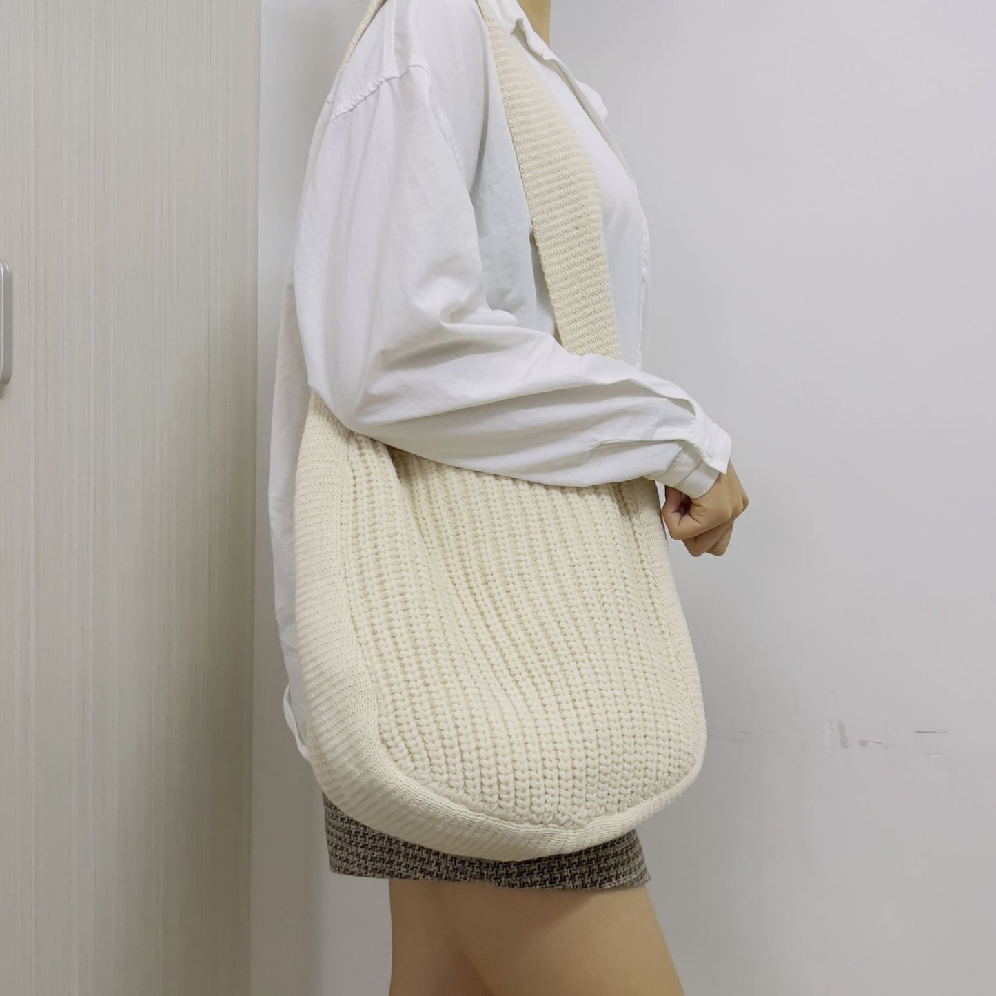 New Bag Messenger Bag Knitted Bag Large Capacity Tote Bag Shoulder Bag For Women