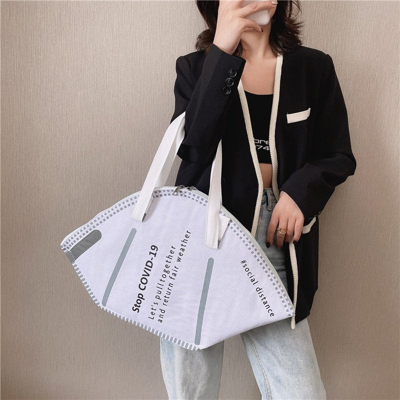 Doctor Nurse Large Capacity Handbag Women Creative Casual Canvas Tote Bag Ladies Hobos Designer Hand Bags Sac A Main Femme