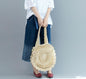 Bohemian Straw Bags Vintage Rattan Bag Handmade Kintted Travel Bags