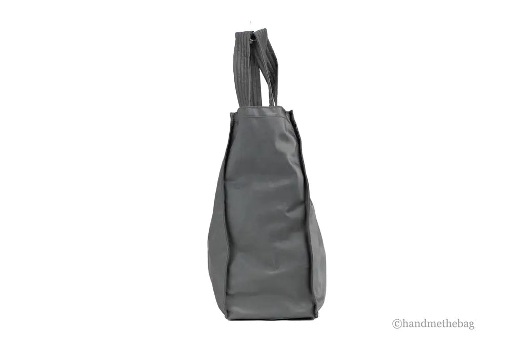 Burberry Trench Charcoal Grey Extra Large Nylon Branded Tote