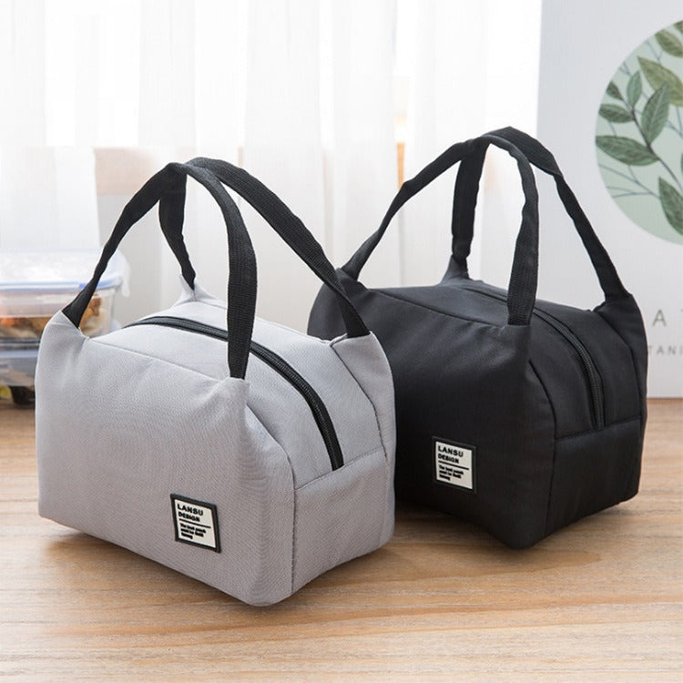 Insulated Canvas Tote Lunch Bag