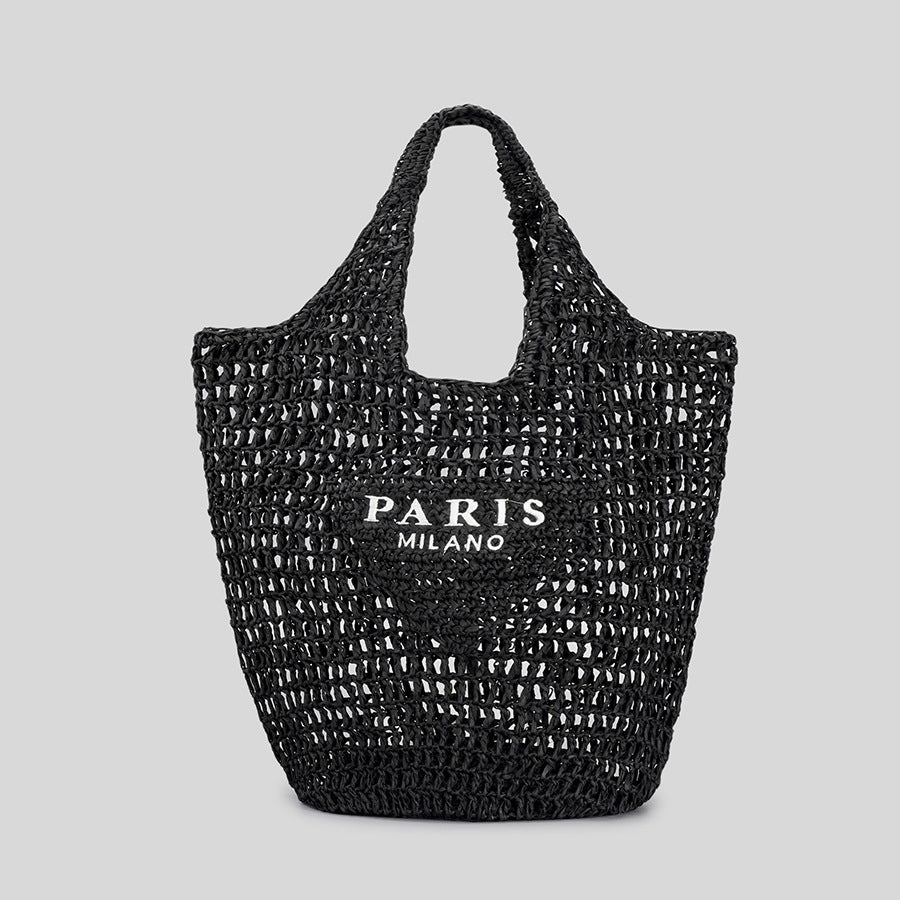 Hand-Knitted Bags Knitting Bags Retro-Popular Large-Capacity Hollow Handbag Women's Bags