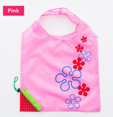 Environmental storage bag Handbag Strawberry Foldable Shopping Bags Reusable Folding Grocery Nylon eco tote Bag