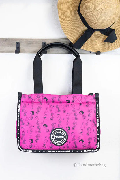 Marc Jacobs X Peanuts Medium Fuschia Nylon Tote