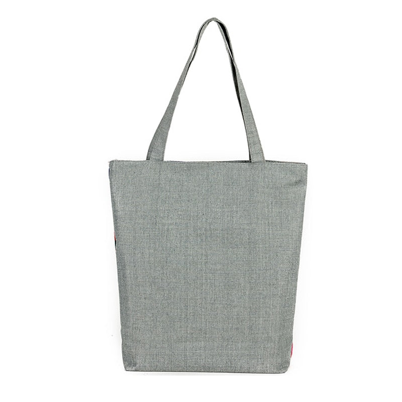 Vintage Women Canvas Bags Large Thai Owl Tote bag HandBag