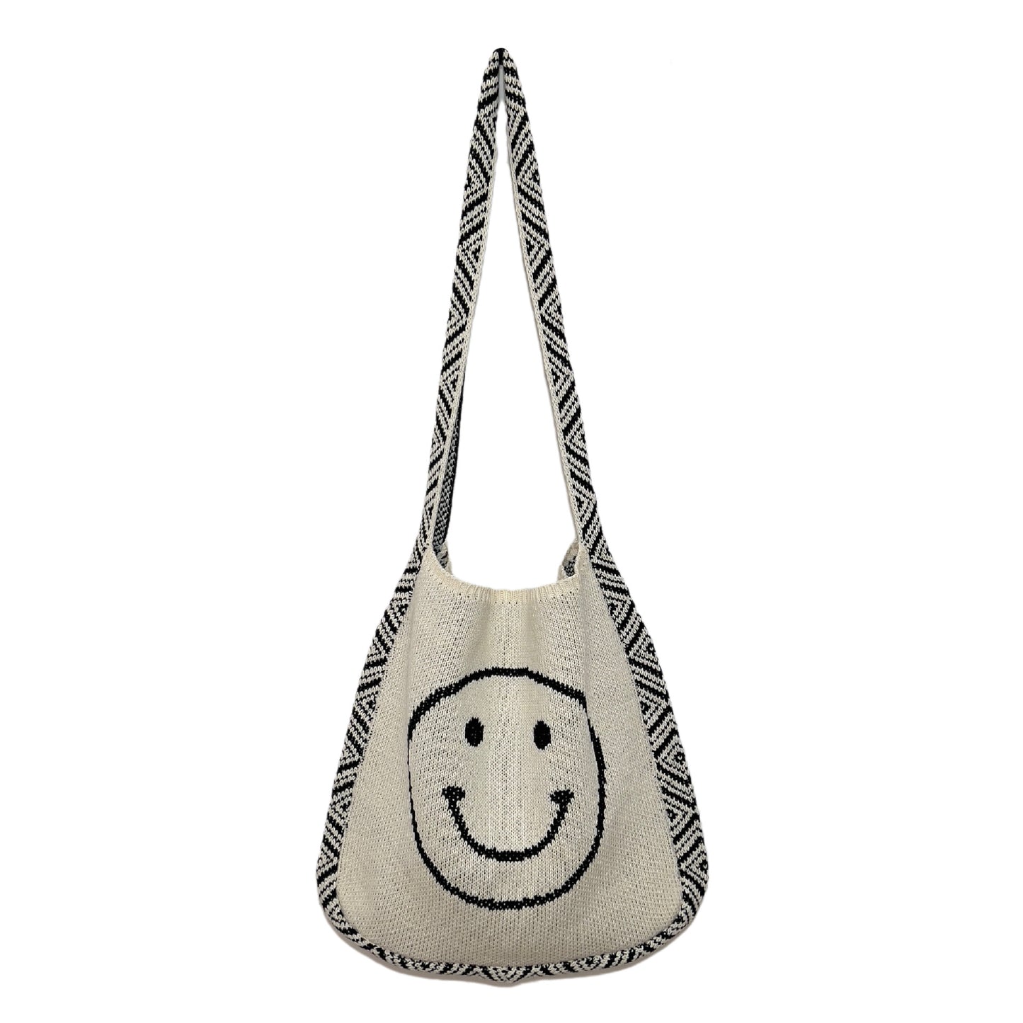 Japan And South Korea Knitted Bag Casual Commuter Shoulder Bag Tote Bag Retro Women's Bag Trend