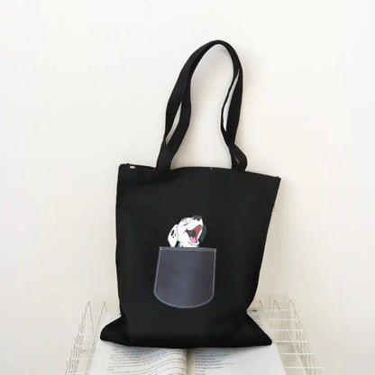 Single-Shoulder Canvas Tote Bag