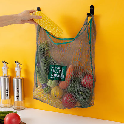 Environmentally Friendly Shopping Bag Fruit And Vegetable Bag Folding Tote Bag Supermarket Grocery Mesh Storage Bag