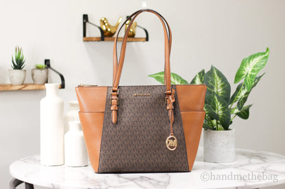 Michael Kors Charlotte Brown Tote Bag