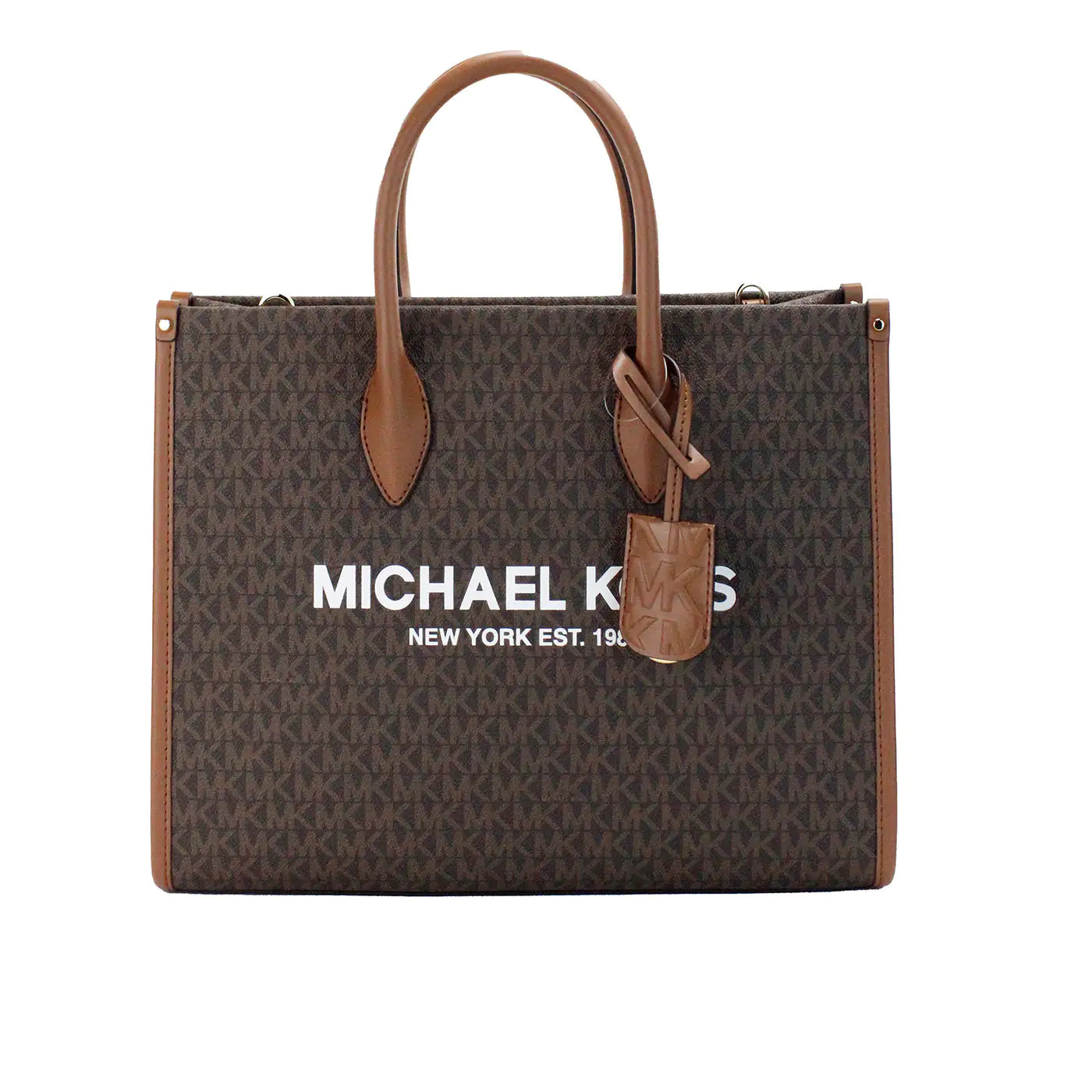 Michael Kors Mirella Medium Brown PVC North South Tote