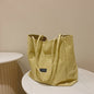 Casual Canvas Bag Women's Autumn And Winter New Trendy Fashion Tote Bag Wild Ins Large Capacity Shopping Bag