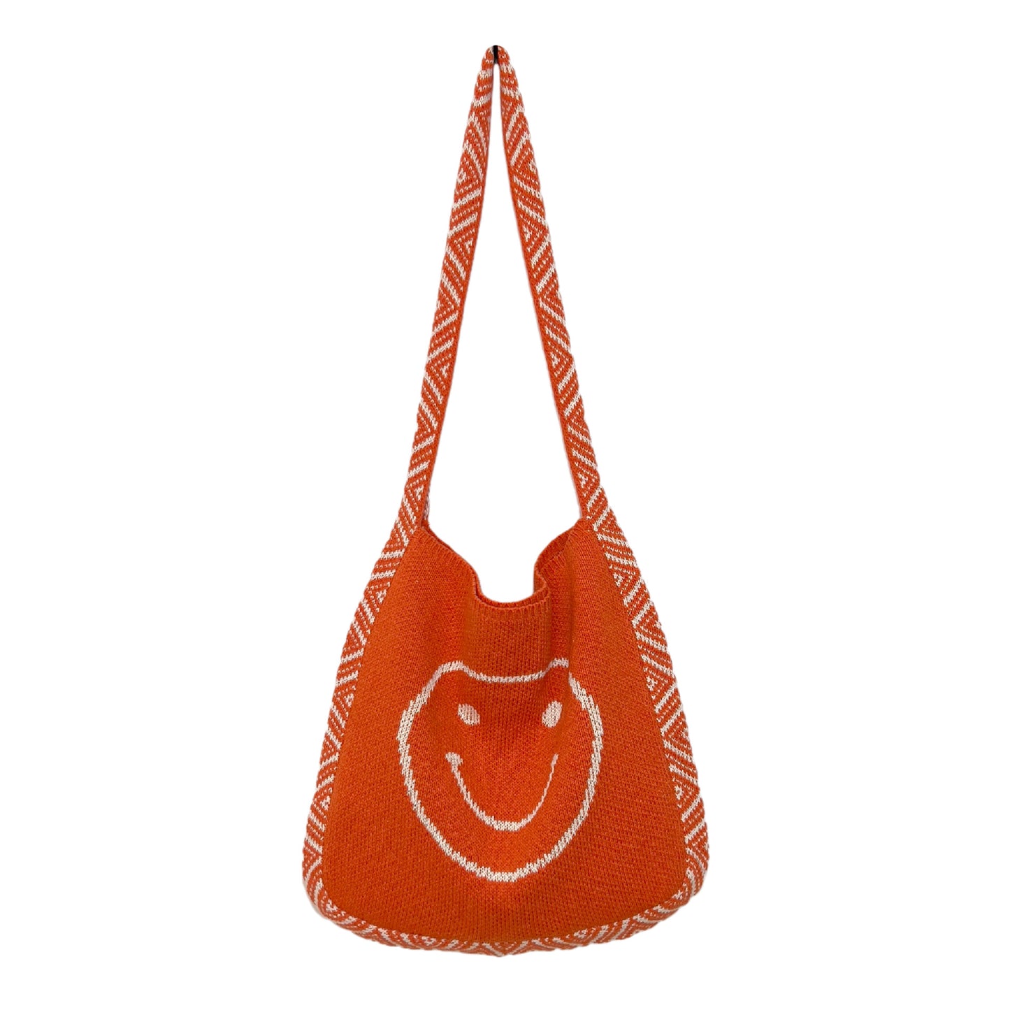 Japan And South Korea Knitted Bag Casual Commuter Shoulder Bag Tote Bag Retro Women's Bag Trend