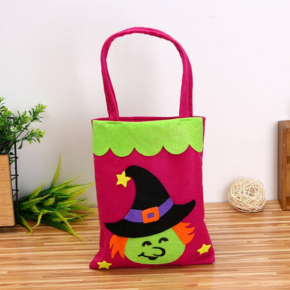 Halloween Decoration Pumpkin Non woven Candy Bag Ghost Witch Ghost Festival Tote Bag