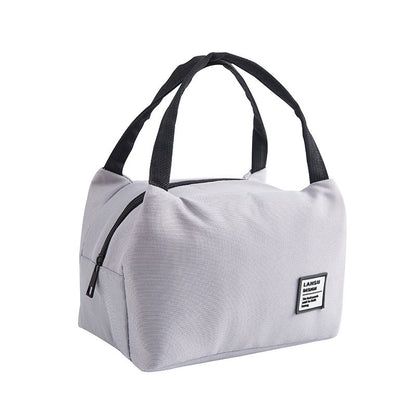 Insulated Canvas Tote Lunch Bag