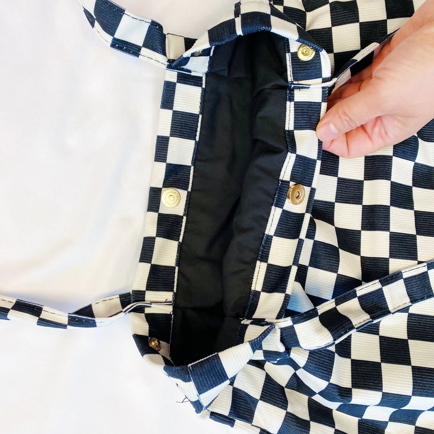 Perfect Chic Checkered Tote