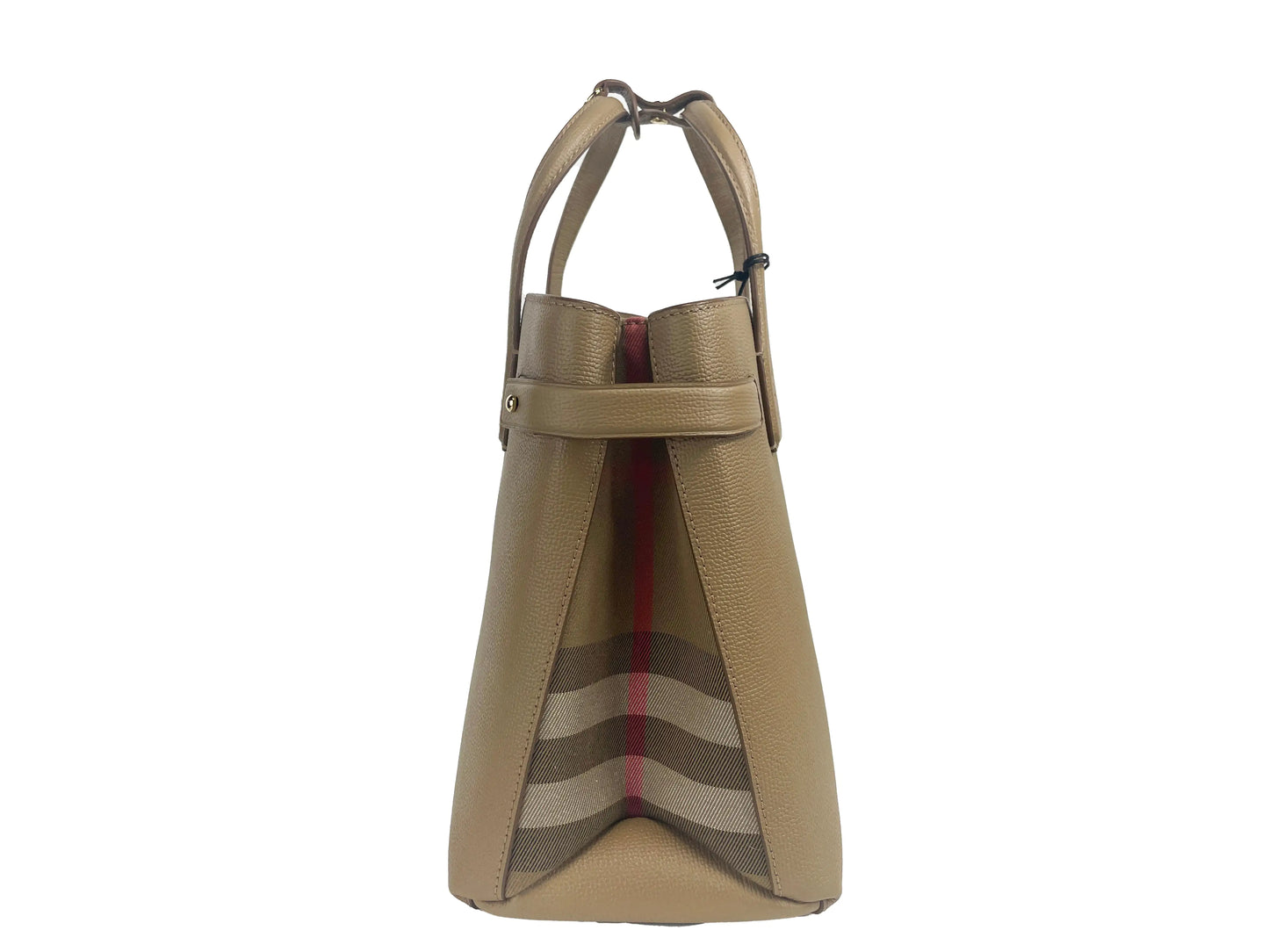 Burberry Medium Banner Camel Tote Bag