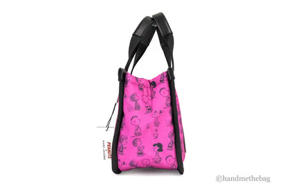 Marc Jacobs X Peanuts Mini Fuchsia Puffy Nylon Tote