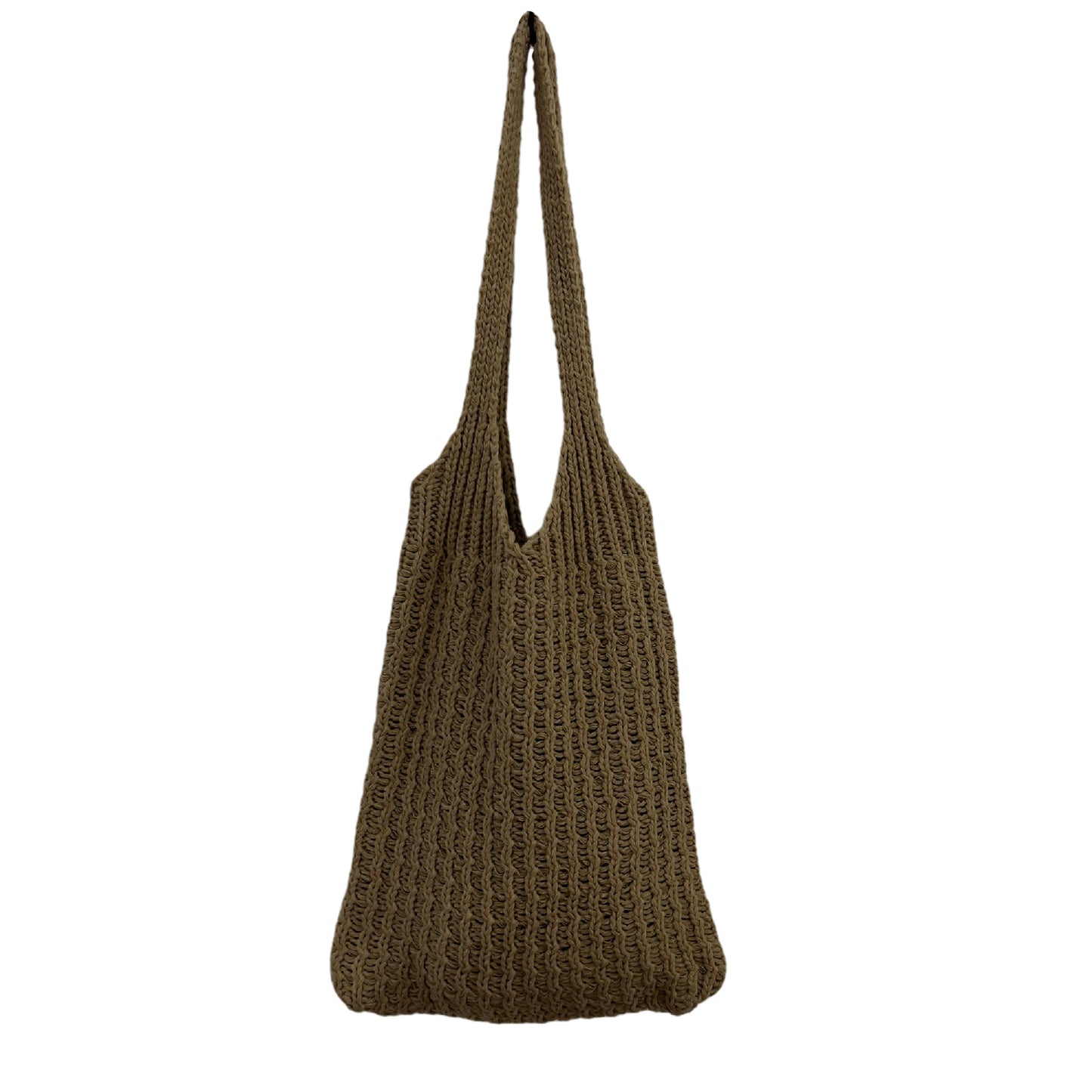Korean Version Ins Wool Bag Retro Simple Knitted Bag Shoulder Bag Large Capacity Tote Bag