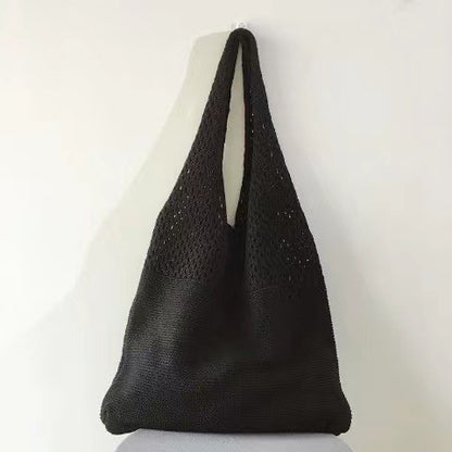 New Korean Ins Knitted Bag Fashion Retro Bag Shoulder Bag Handbag Large Capacity Tote Bag Fashion
