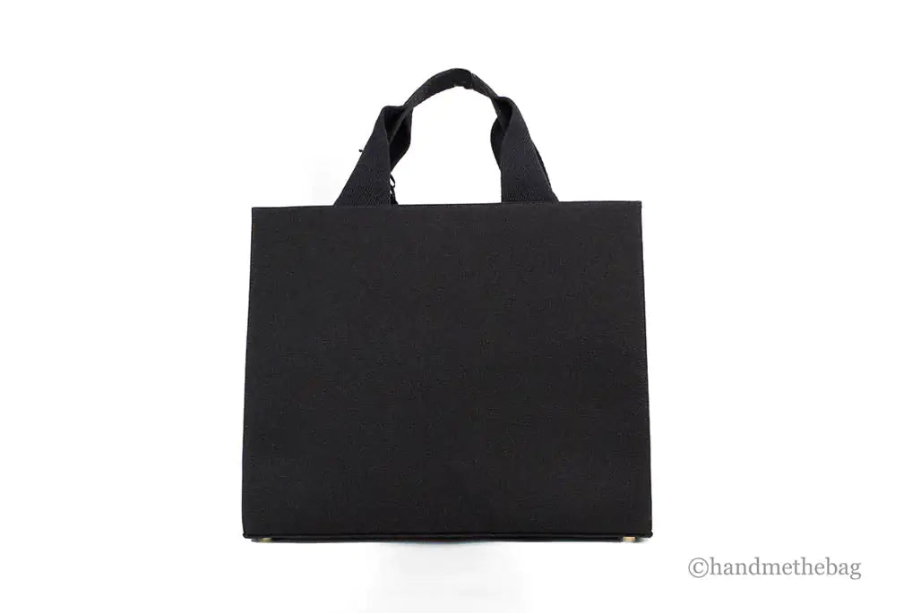 Fendi X Versace Fendace Medium Black Canvas Shopper Tote