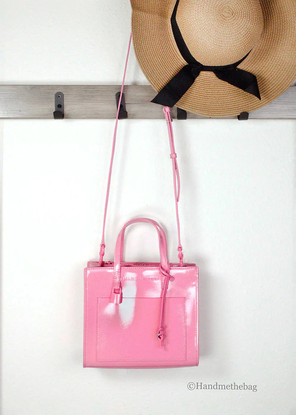 Marc Jacobs Mini Grind Candy Pink Leather Crossbody Tote