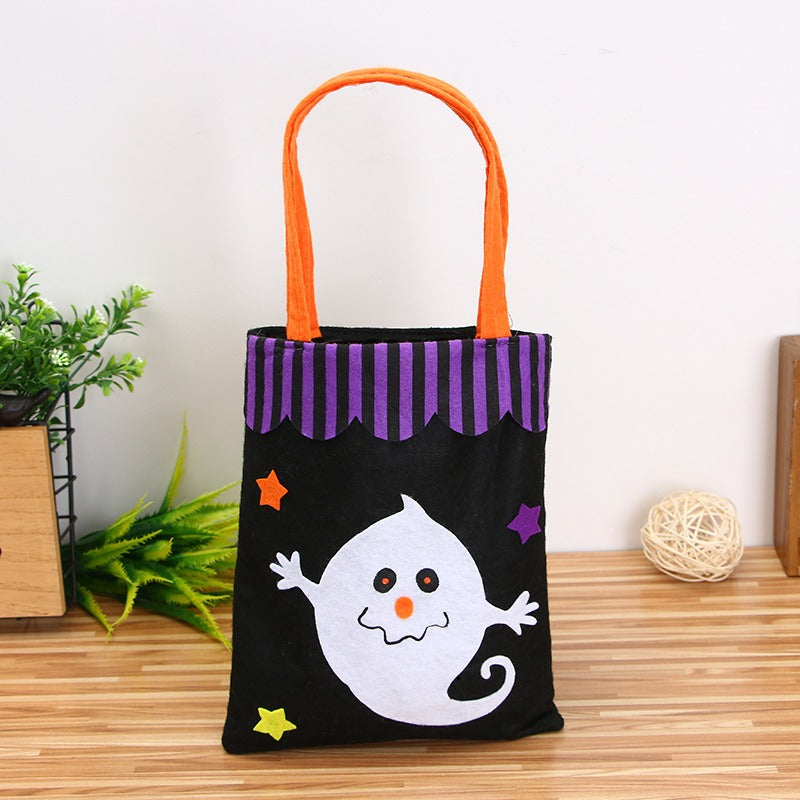 Halloween Decoration Pumpkin Non woven Candy Bag Ghost Witch Ghost Festival Tote Bag