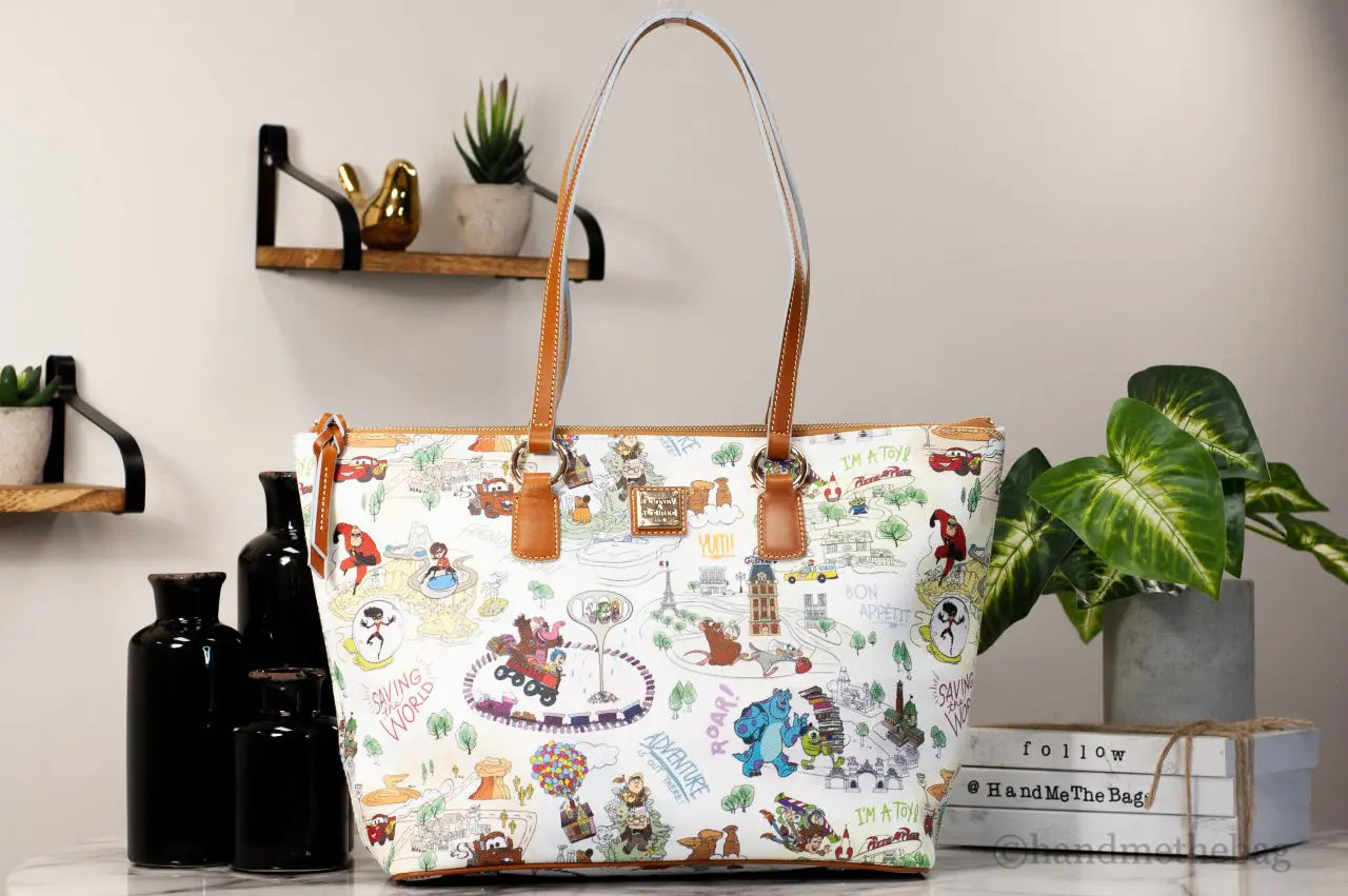 Dooney & Bourke Disney Pixar Maps Top Handle Tote