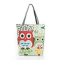 Vintage Women Canvas Bags Large Thai Owl Tote bag HandBag