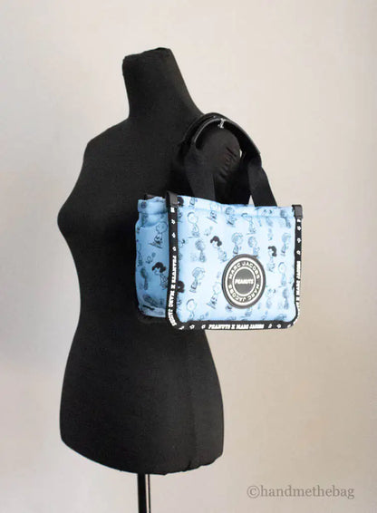 Marc Jacobs X Peanuts Blue Mini Puffy Nylon Tote