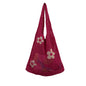 New Japanese And Korean Tote Bag Flower Bag Knitted Bag Mesh Hollow Shoulder Bag Women