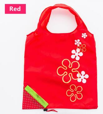 Environmental storage bag Handbag Strawberry Foldable Shopping Bags Reusable Folding Grocery Nylon eco tote Bag