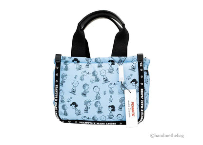 Marc Jacobs X Peanuts Blue Mini Puffy Nylon Tote