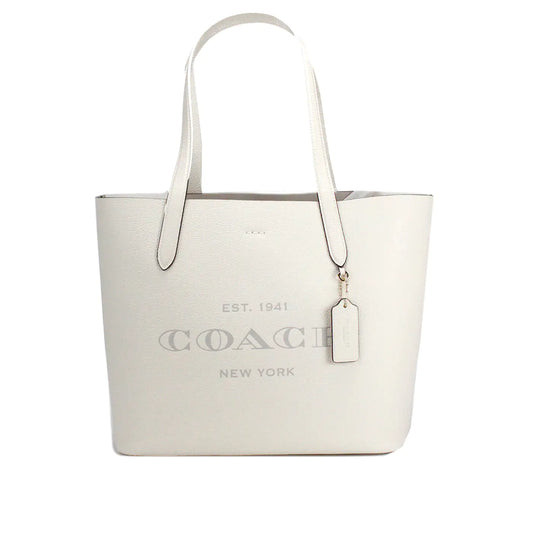 Coach Cameron Large Chalk Leather Shoulder Tote