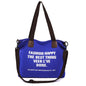 New Trendy Simple Hand-Held Canvas Bag Korean Letter Casual Retro Shoulder Bag Large Capacity Shopping Bag Tote Bag