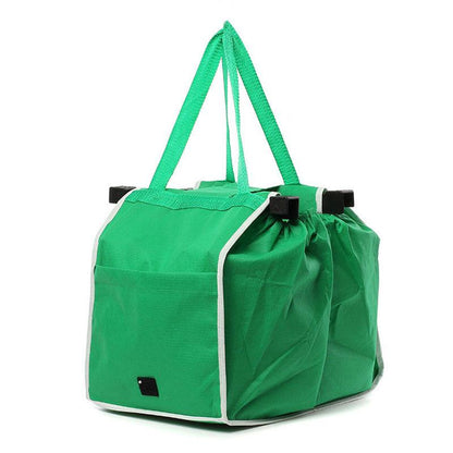 Grab Shopping Bag Foldable Tote Eco-friendly Reusable Large Trolley Supermarket Large Capacity Bags