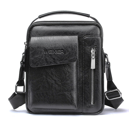 Casual Men Shoulder Bag Vintage Crossbody Bags High Quality Male Bag PU Leather Handbag Capacity Men Messenger Bags Tote Bag