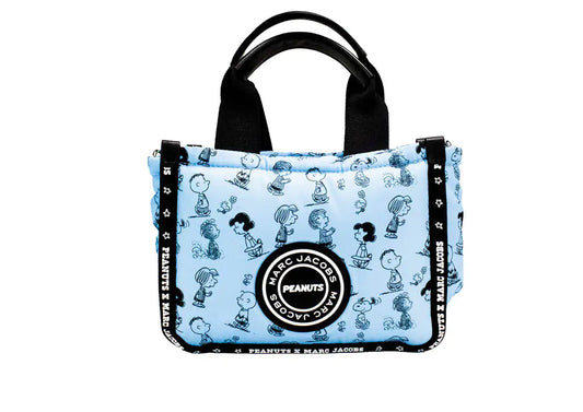 Marc Jacobs X Peanuts Blue Mini Puffy Nylon Tote