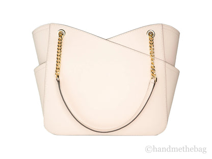 Michael Kors Jet Set Large Powder Blush X Cross Chain Shoulder Tote Handbag