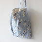 Floral Printed Tote Handbag female canvas bag daffodils literary shoulder portable cotton linen bag